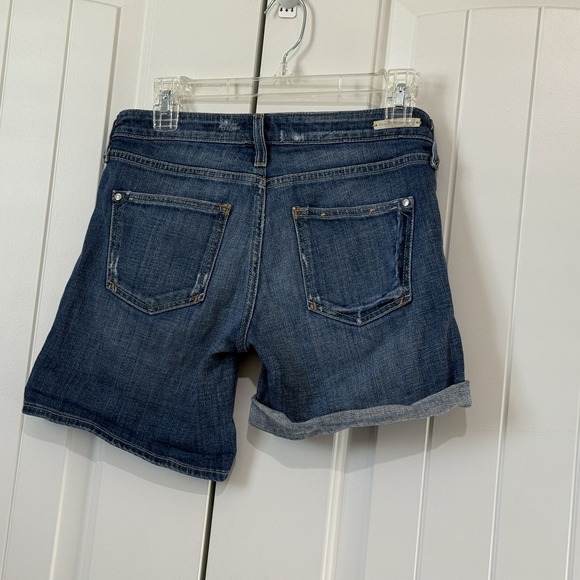 Anthropologie Pilcro the Letterpress Stet Jean Shorts Size 25 Roll-Up Denim Blue - Picture 3 of 7
